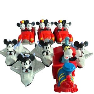 Walt Disney Runaway Railway Toys featuring Mickey Mini and Goofy push toys